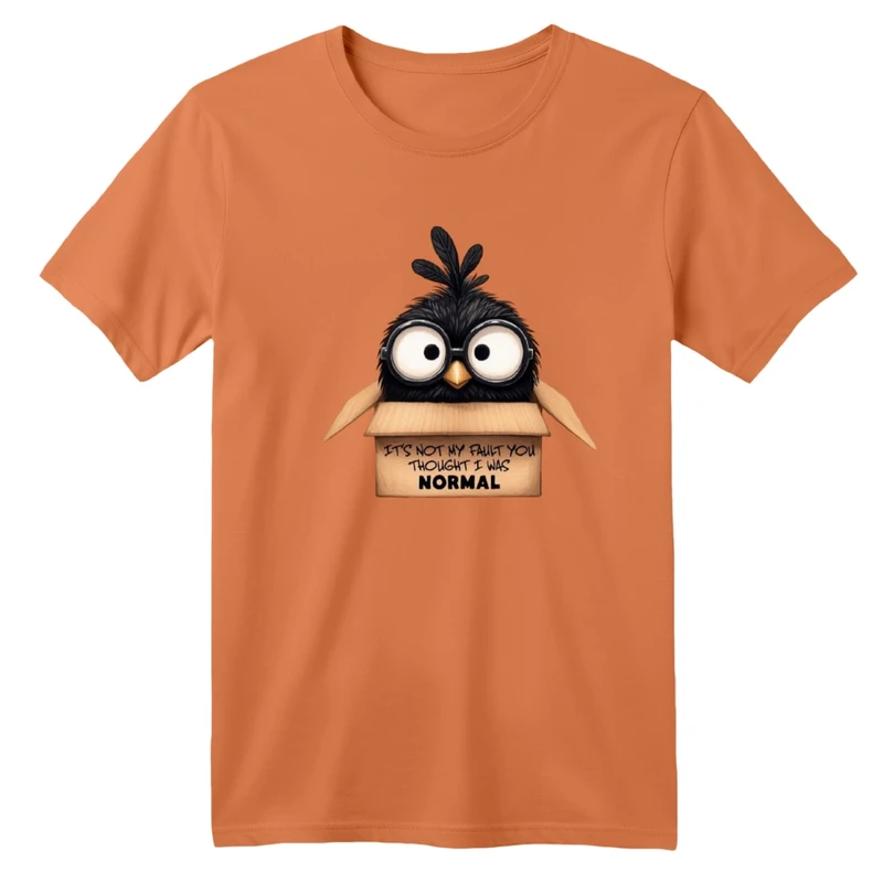 تی‌شرت آستین کوتاه لانگ بچگانه مدل جوجه و جعبه