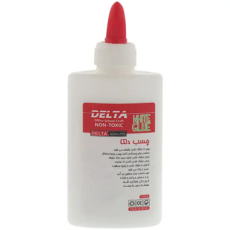 چسب چوب دلتا مدل تحریر حجم 110 میلی لیتر بسته 8 عددی