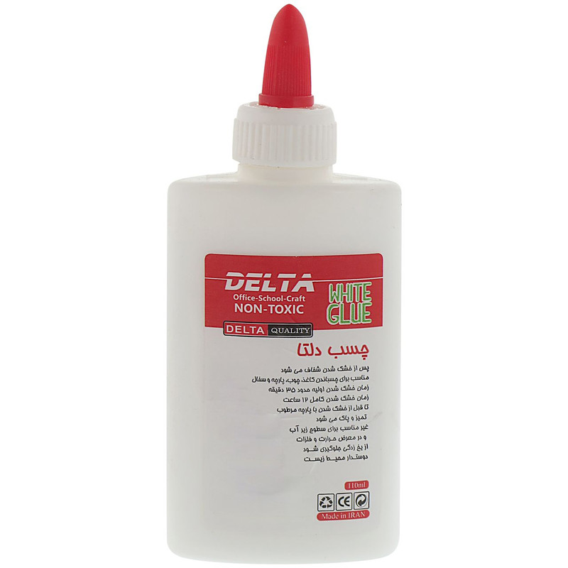 چسب چوب دلتا مدل تحریر حجم 110 میلی لیتر بسته 6 عددی چسب چوب دلتا مدل تحریر حجم 110 میلی لیتر بسته 6 عددی