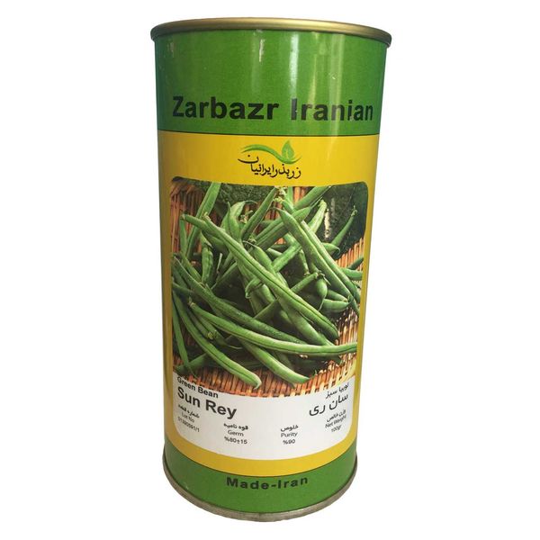 بذر لوبیا سبز سان ری زر بذر ایرانیان قوطی 100 گرمی مدل GH100g-32 بذر لوبیا سبز سان ری زر بذر ایرانیان قوطی 100 گرمی مدل GH100g-32