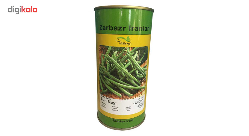 بذر لوبیا سبز سان ری زر بذر ایرانیان قوطی 100 گرمی مدل GH100g-32