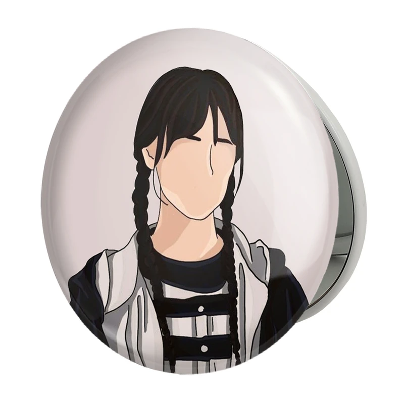 آینه جیبی خندالو طرح سریال ونزدی Wednesday مدل تاشو کد 25251 