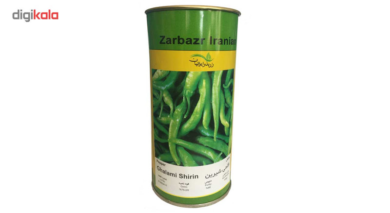 بذر فلفل قلمی شیرین زر بذر ایرانیان قوطی 100 گرمی مدل GH100g-38