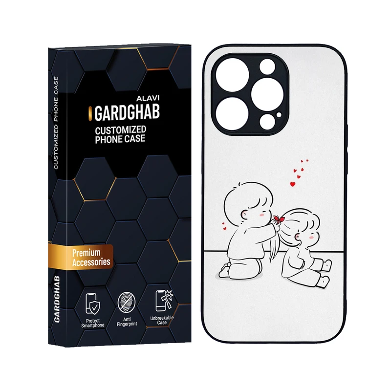 کاور گارد قاب علوی مدل دورژله ای فانتزی مناسب برای گوشی موبایل اپل iPhone 14 Pro