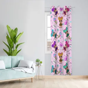  پرده مدل اتاق کودک مخمل پانچی کد 4572 سایز 140x200 سانتی متر