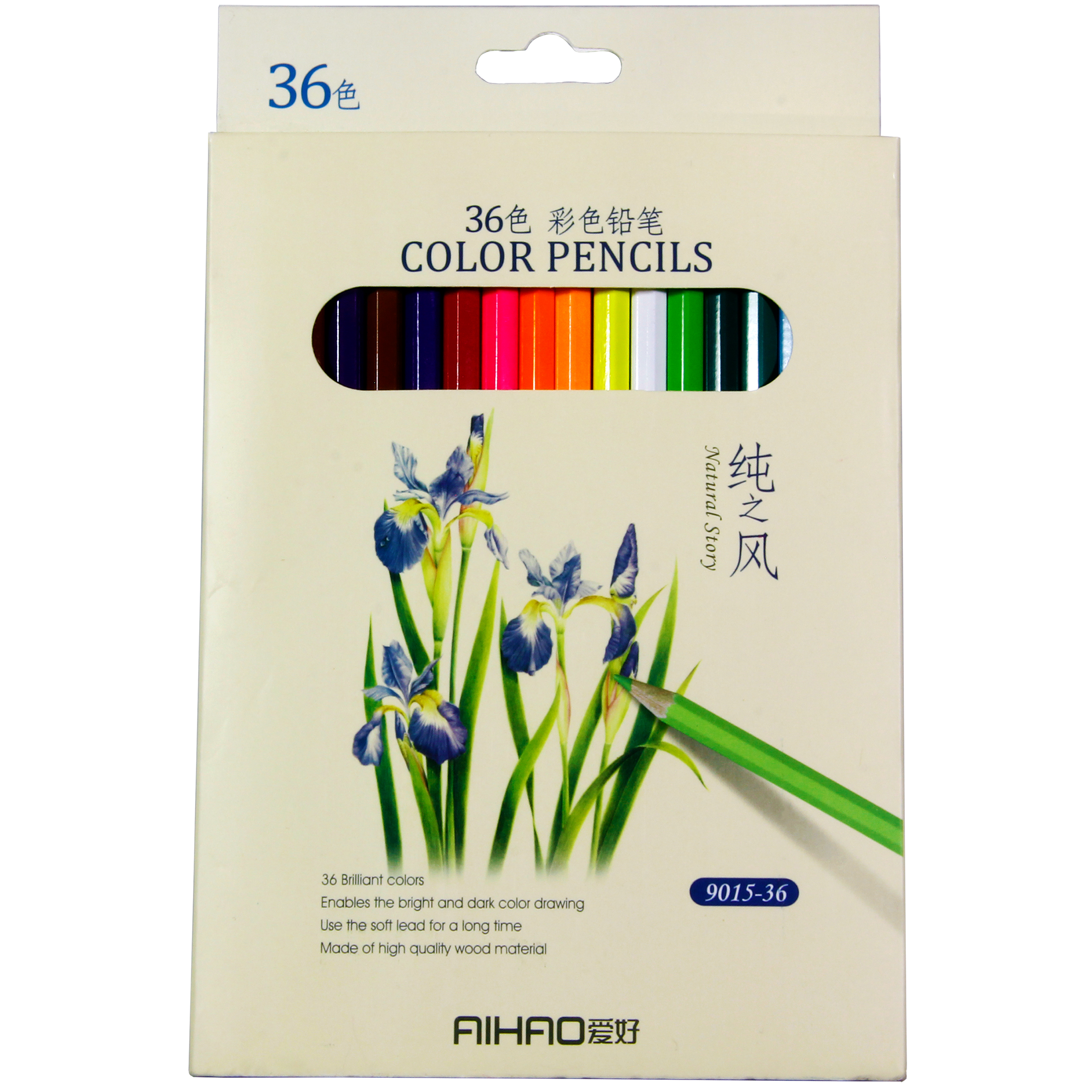 مداد رنگی 36 رنگ آیهایو کد 9015-36