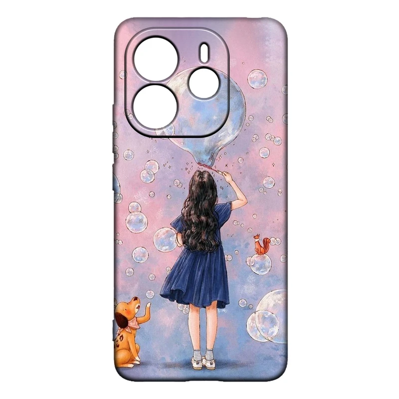 کاور طرح دخترانه کد 296 مناسب برای گوشی موبایل شیائومی Redmi Note 14 4G