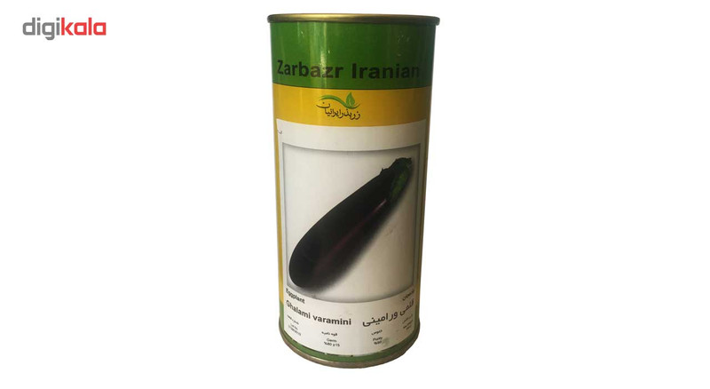 بذر بادمجان قلمی ورامینی زر بذر ایرانیان قوطی 100 گرمی مدل GH100g-40