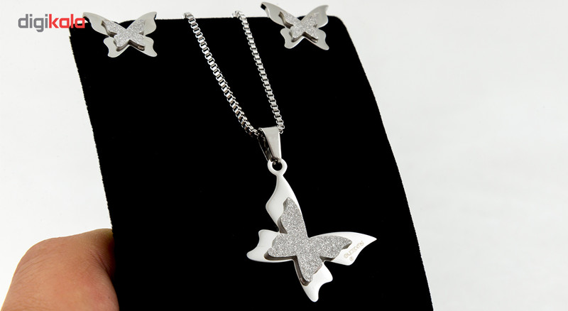 نیم ست طرح پروانه کد 209005