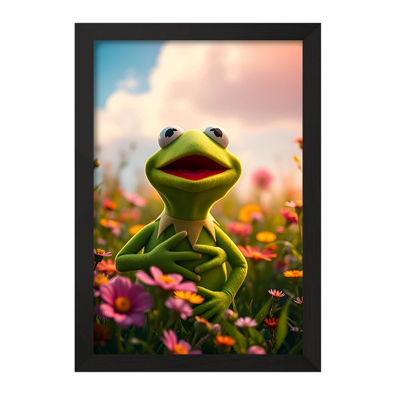 تابلو خندالو مدل کرمیت قورباغه (Kermit) کد F11672