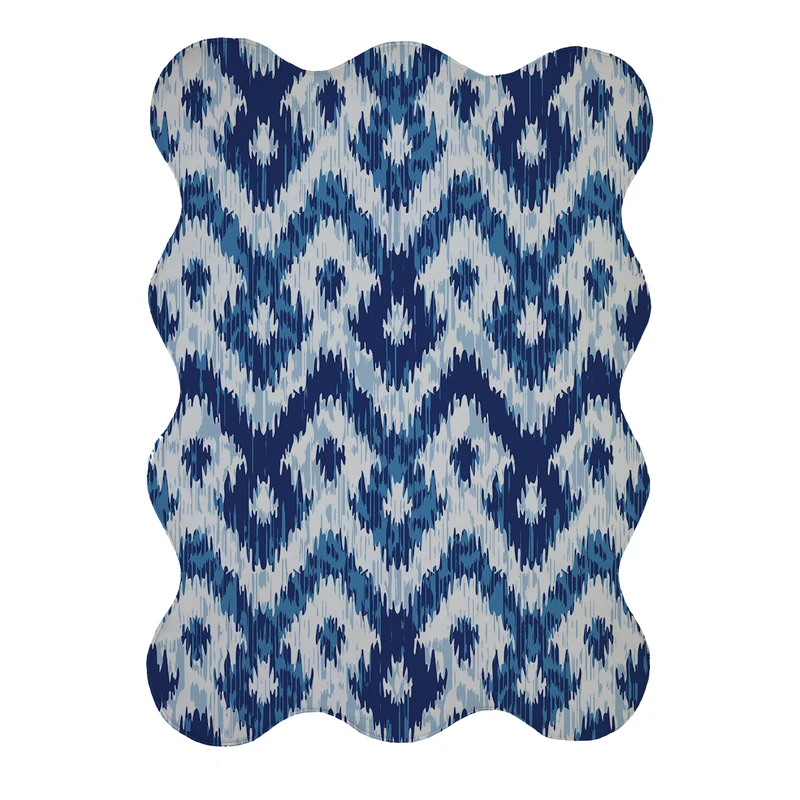 پادری مدل دالبر طرح آبرنگی کد 9099 سایز 80x110 سانتی متر 