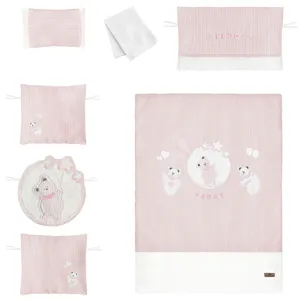 سرویس روتختی 7 تکه کودک پینک بلو  مدل تدی