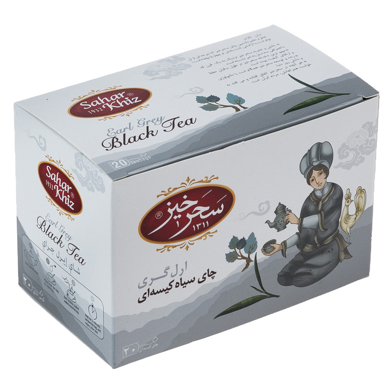 چای سیاه کیسه‌ای ارل گری سحرخیز بسته 20 عددی