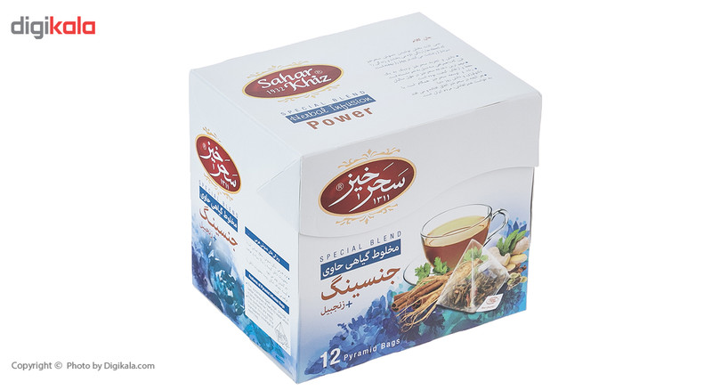 دمنوش کیسه ای هرمی انرژی سحرخیز بسته 12 عددی