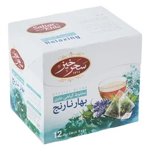 دمنوش کیسه ای هرمی آرام بخش سحرخیز بسته 12 عددی