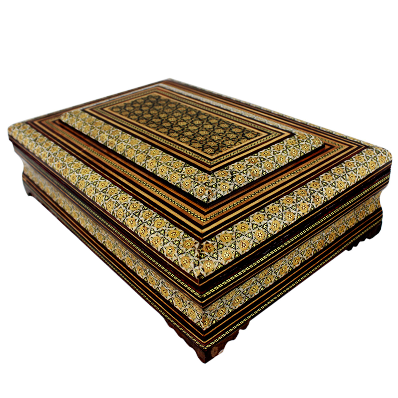 جعبه قرآن خاتم کاری اوستا سایز 2 کد J62