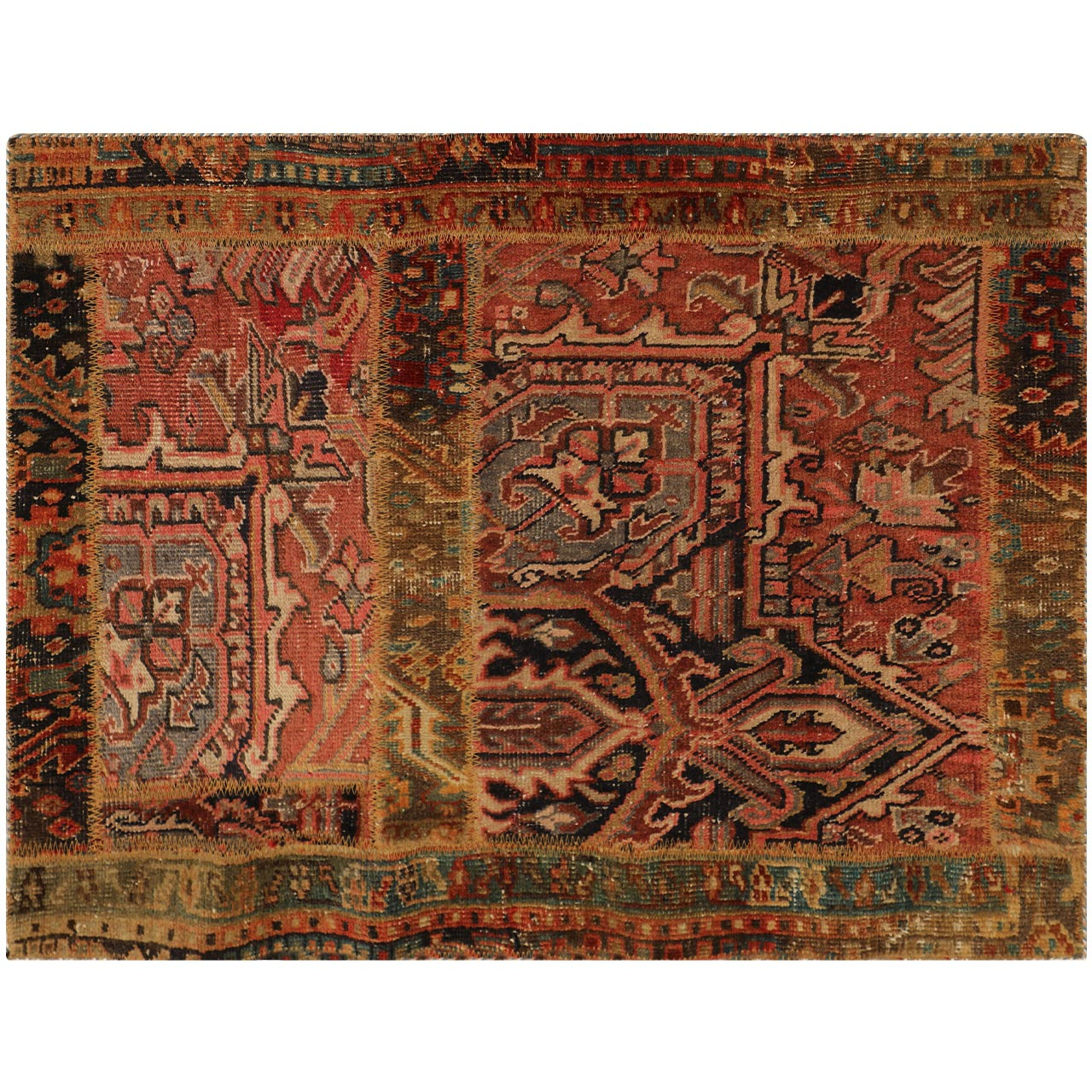 کلاژ فرش دستبافت یک متری فرش هریس کد 101803