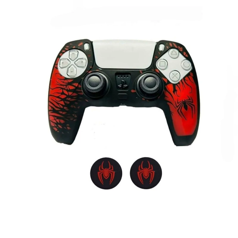 محافظ دسته بازی پلی استیشن۵ مدل Spider400 به همراه روکش آنالوگ بسته دو عددی 