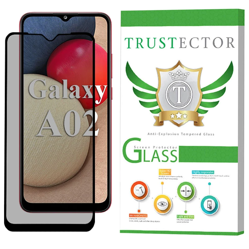 محافظ صفحه نمایش سرامیکی حریم شخصی تراستکتور مدل PRCTA مناسب برای گوشی موبایل سامسونگ Galaxy A02