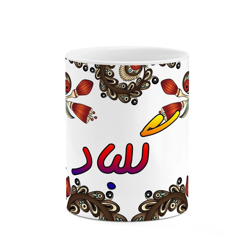 ماگ کاکتی مدل اسم گلباد طرح سنتی گل و بته کد mgh46744