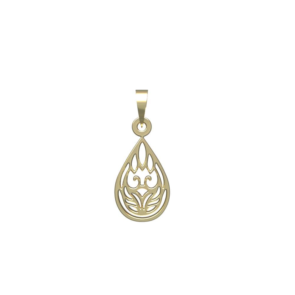 آویز گردنبند طلا 18 عیار زنانه مدوپد مدل هندسی کد PA1-14290 -  - 2