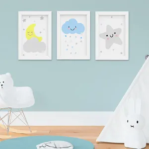 تابلو کودک و نوزاد آوین دریم مدل آسمان مجموعه سه عددی