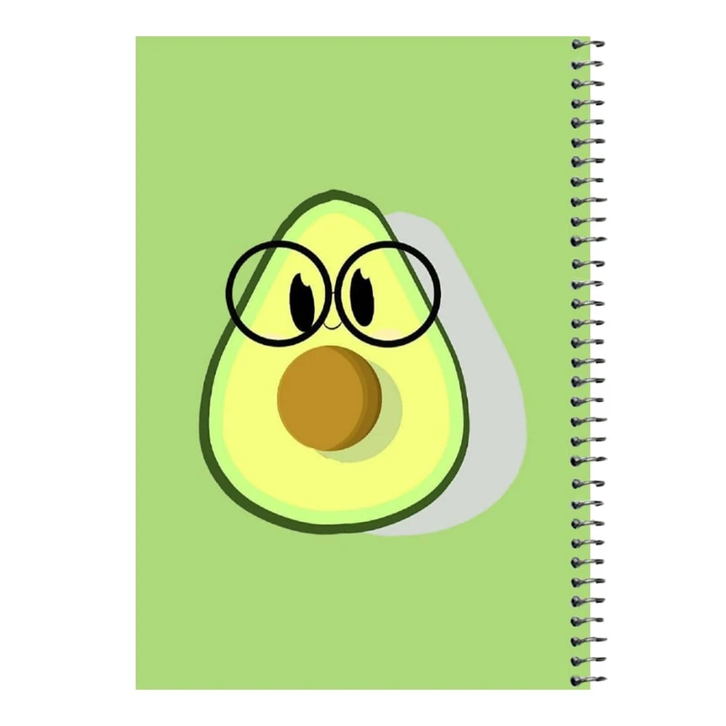 دفتر مشق 80 برگ اس جی مدل آووکادو عینکی  