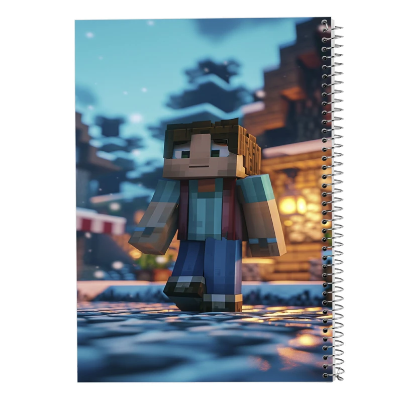 دفتر نت موسیقی 50 برگ مدوپد مدل ماینکرفت minecraft کد DF14008