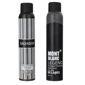 نقد و بررسی اسپری بدن مردانه اسکلاره مدل Salvador حجم 200 میلی لیتر به همراه اسپری بدن مردانه مدل Mont Blanc توسط خریداران