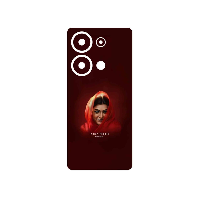 برچسب پوششی ماهوت مدل Portrait of an Indian Woman مناسب برای گوشی موبایل شیائومی Redmi Note 13 Pro 4G