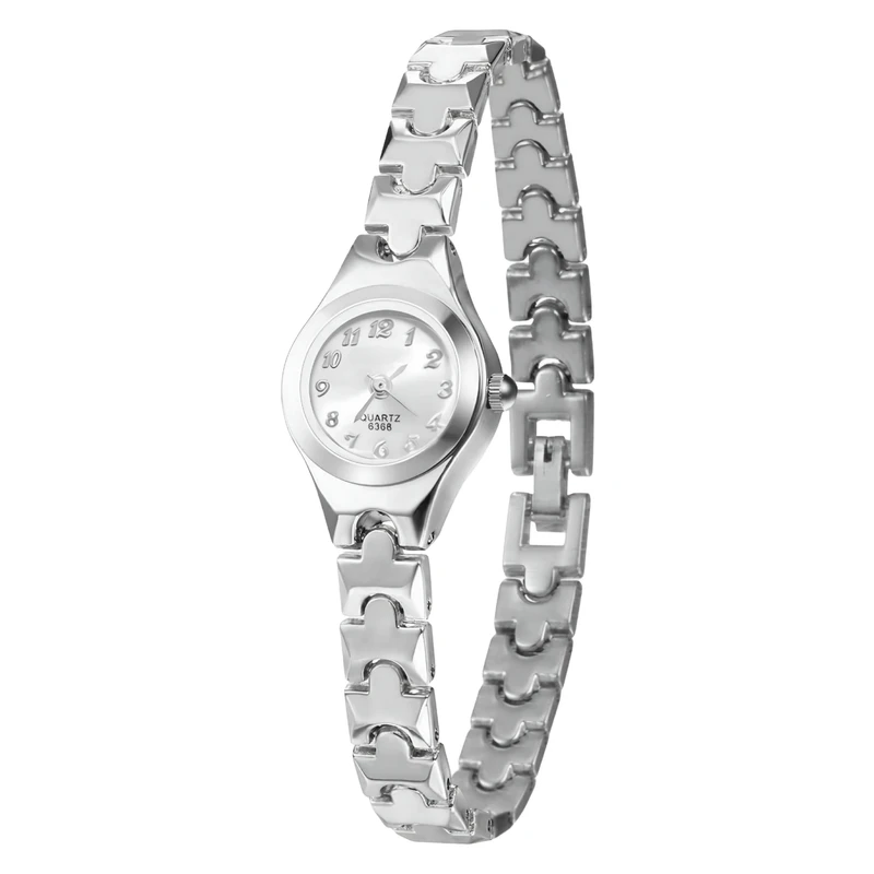 ساعت مچی عقربه‌ای کوارتز زنانه مدل بند دستبندی لوکس کد ۱.۱ 