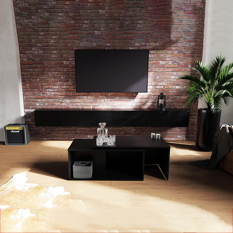 میز تلویزیون دیواری مدل DL953H مناسب برای تلویزیون تا 85 اینچ