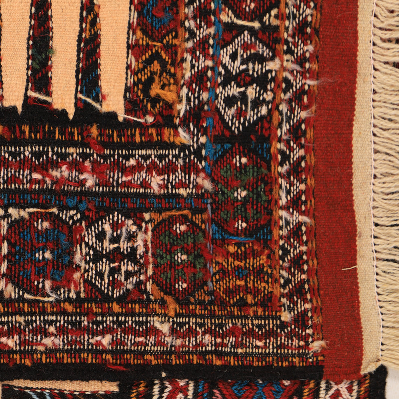 گلیم دستبافت دو متری مدل تمام بافت خراسان کد 4040118