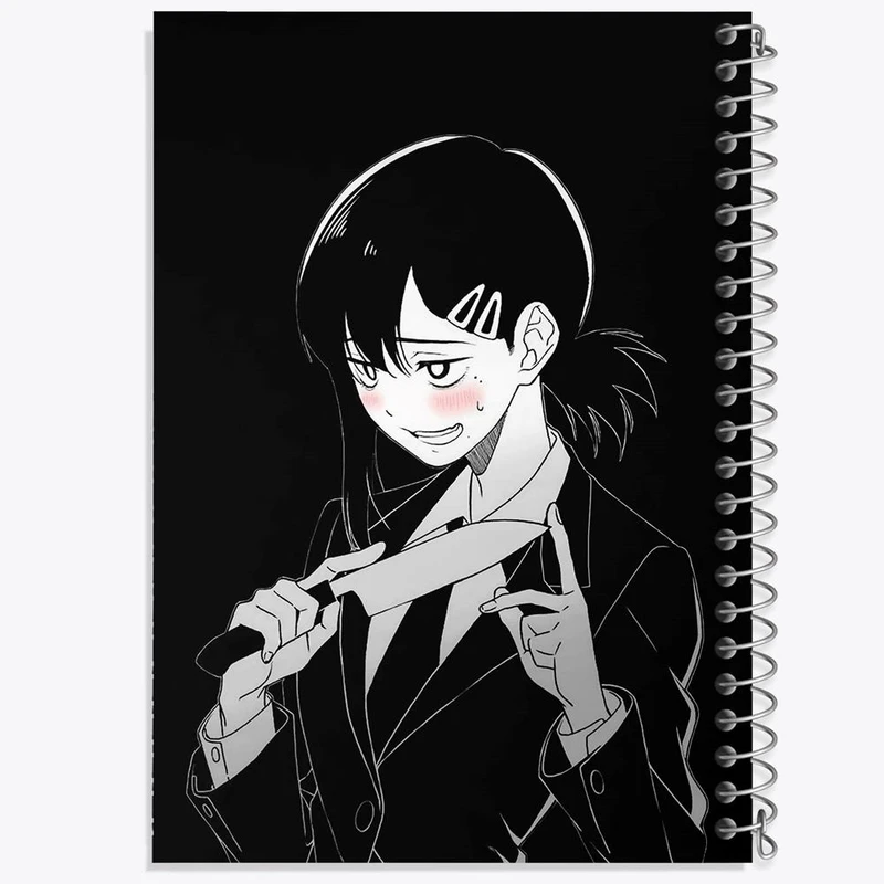 دفتر نقاشی 50 برگ خندالو مدل ریزه انیمه مرد اره ای Chainsaw Man کد 17863