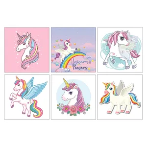 برچسب طرح یونیکورن مدل UNI01 مجموعه 6 عددی