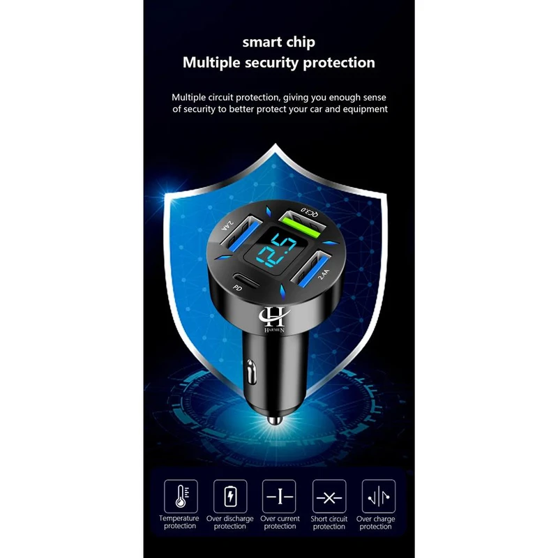 عکس شماره 11 : شارژر فندکی هارمن مدل pd4qc3