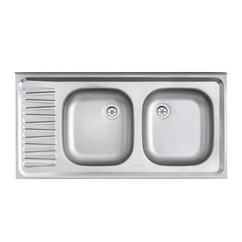 سینک ظرفشویی پرنیان استیل مدل PS 3102 روکار سینک ظرفشویی پرنیان استیل مدل PS 3102 روکار