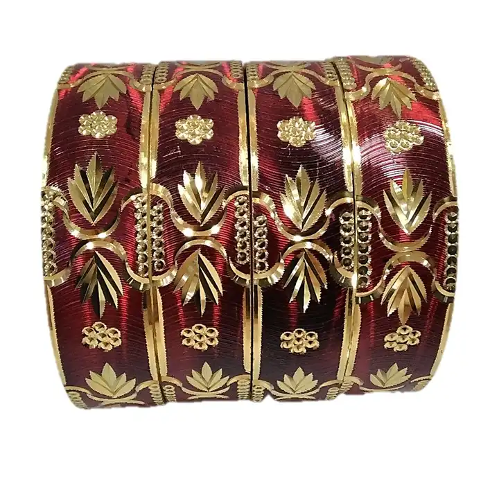 النگو زنانه مدل هندی کد glsr-22900 مجموعه 4 عددی