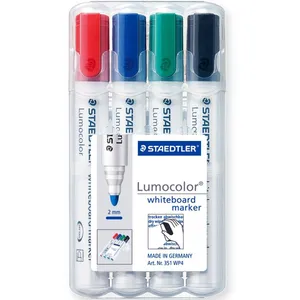 ماژیک وایت برد 4 رنگ استدلر مدل Lumocolor 351WP4