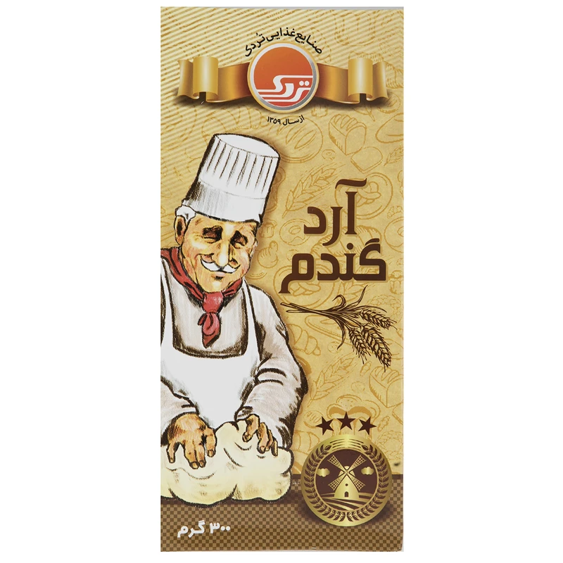 آرد گندم تردک مقدار 300 گرم