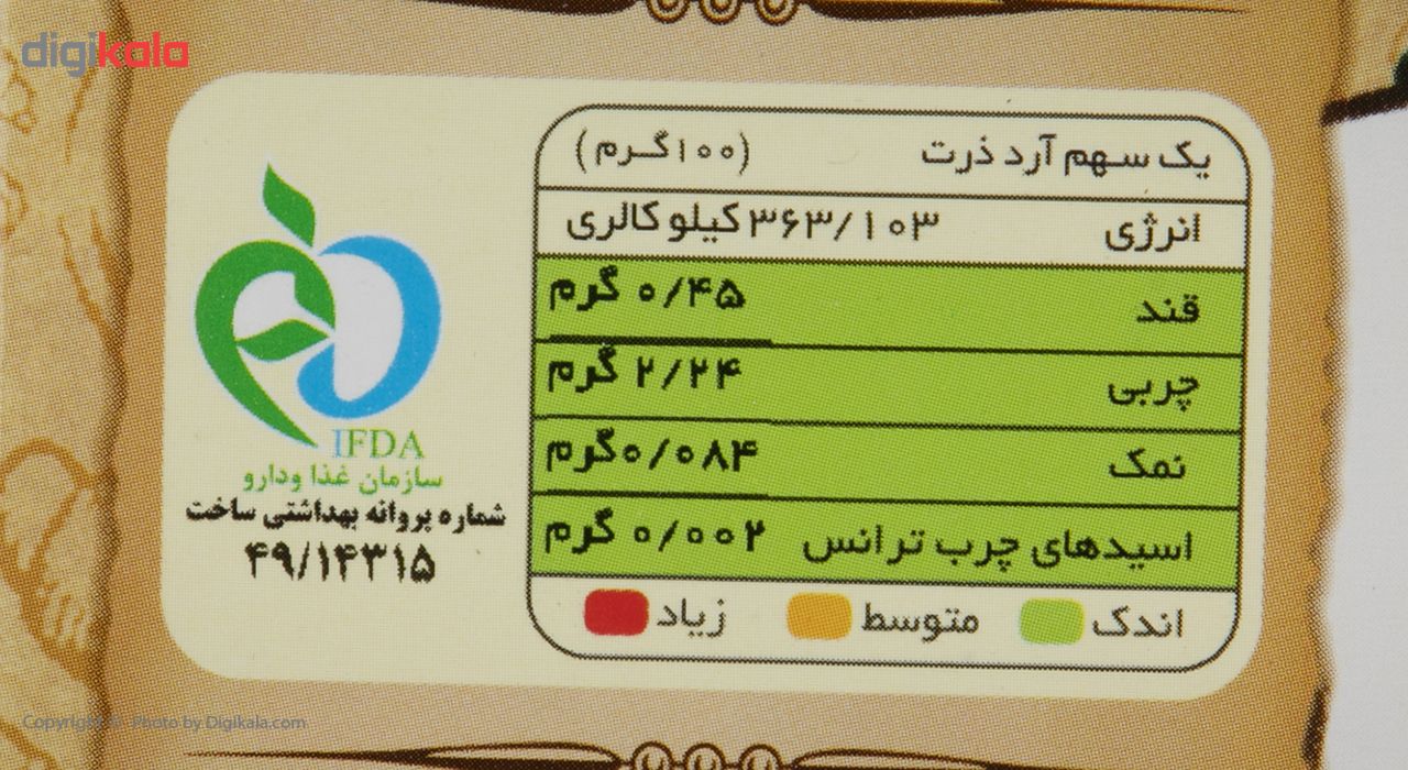 آرد ذرت تردک مقدار 200 گرم