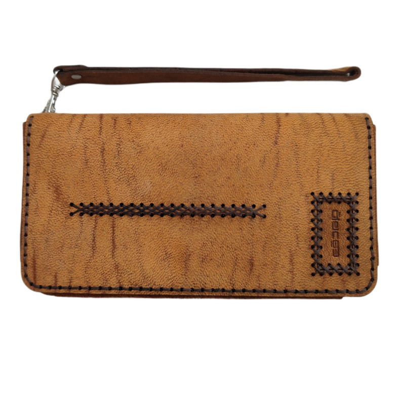 کیف پول مدل چرم طبیعی بزی دقت رو‌ دوخت Sch-w50