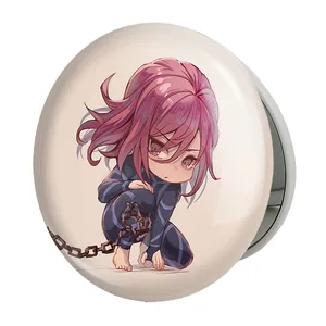 آینه جیبی خندالو طرح هیوما انیمه بلو لاک Blue Lock مدل تاشو کد 24389 