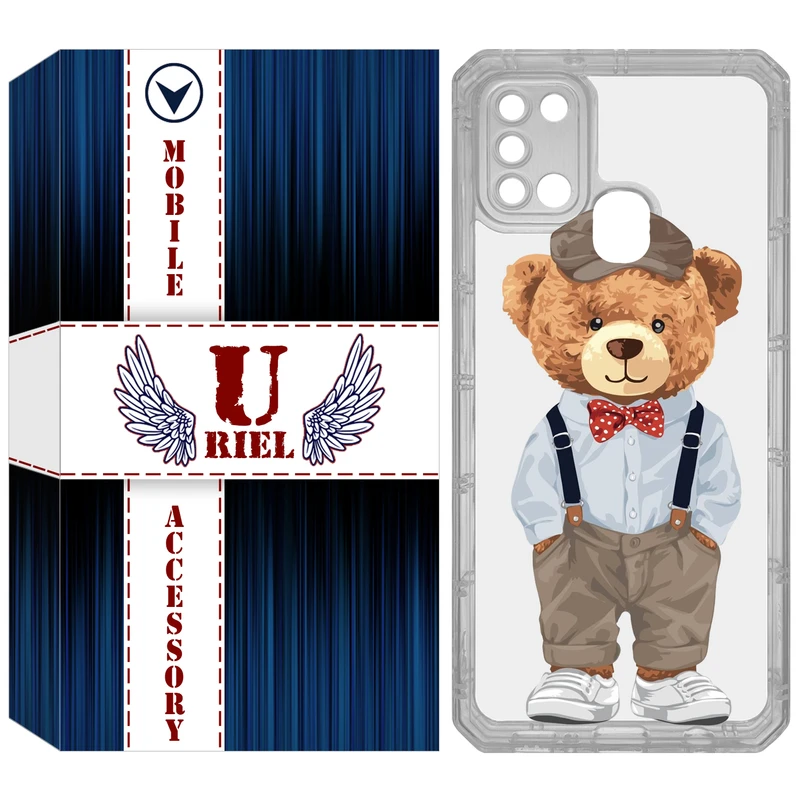 کاور یوریل مدل Clear کد 41 طرح تدی مناسب برای گوشی موبایل سامسونگ Galaxy A21S