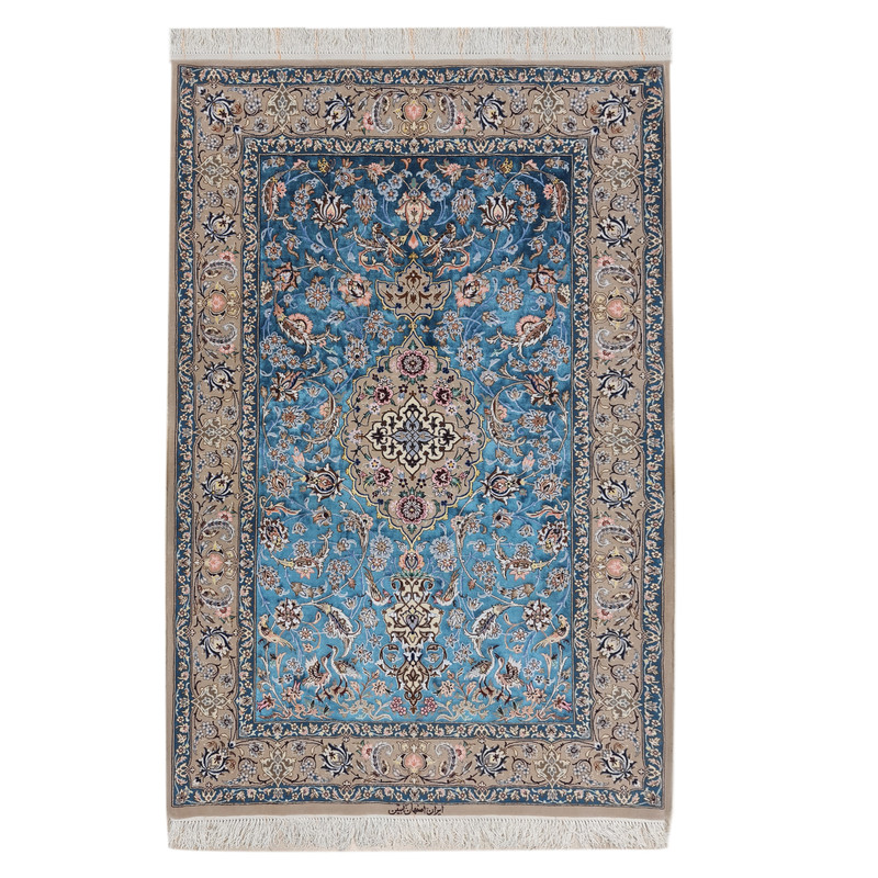فرش دستبافت دو متری اصفهان آبتین کد 1241