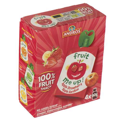 پوره سیب و توت فرنگی اندروس مقدار 360 گرم