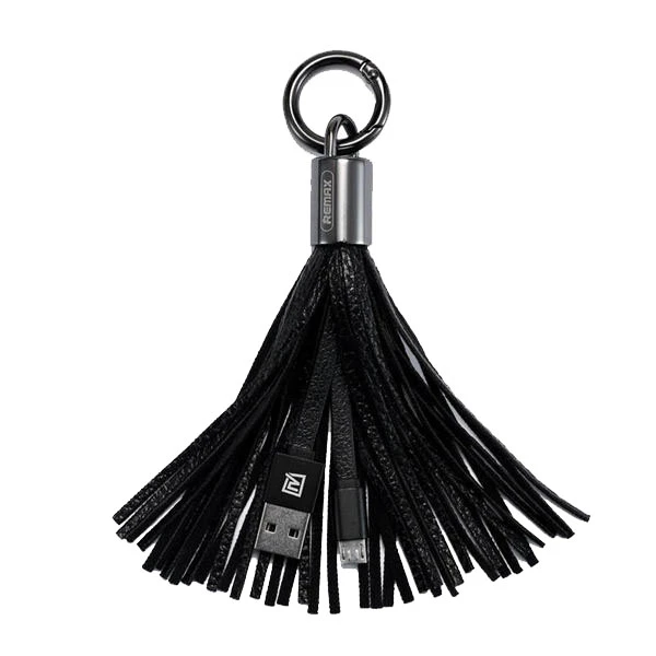 کابل تبدیل USB به MicroUSB ریمکس مدل Tassels طول 0.08 متر