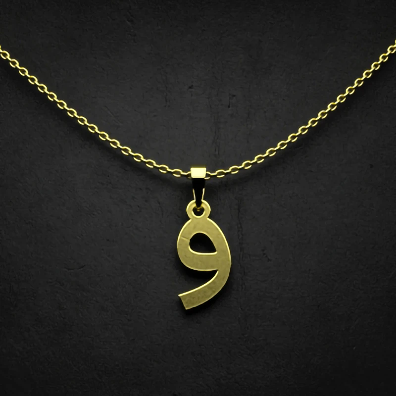 گردنبند طلا 18 عیار زنانه مدوپد مدل حرف و کد I3-1-1426