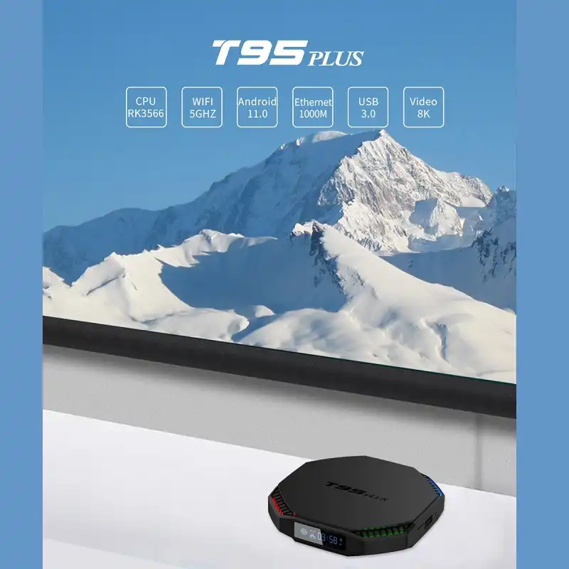 اندروید باکس مدل T95 Plus 8/128GB به همراه ریموت کنترل ایرماوس MX3