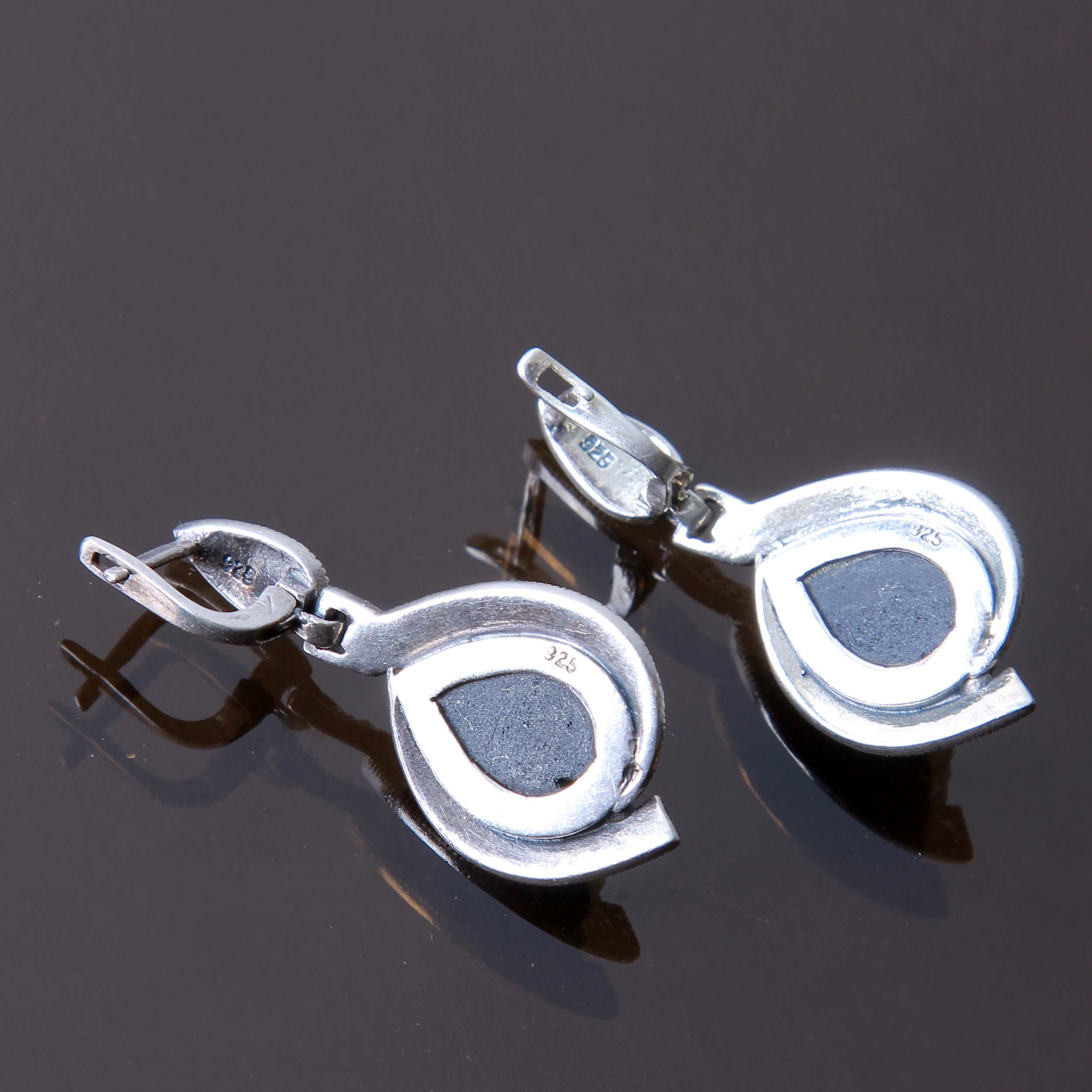 گوشواره نقره زنانه بازرگانی میلادی کد GZN_199